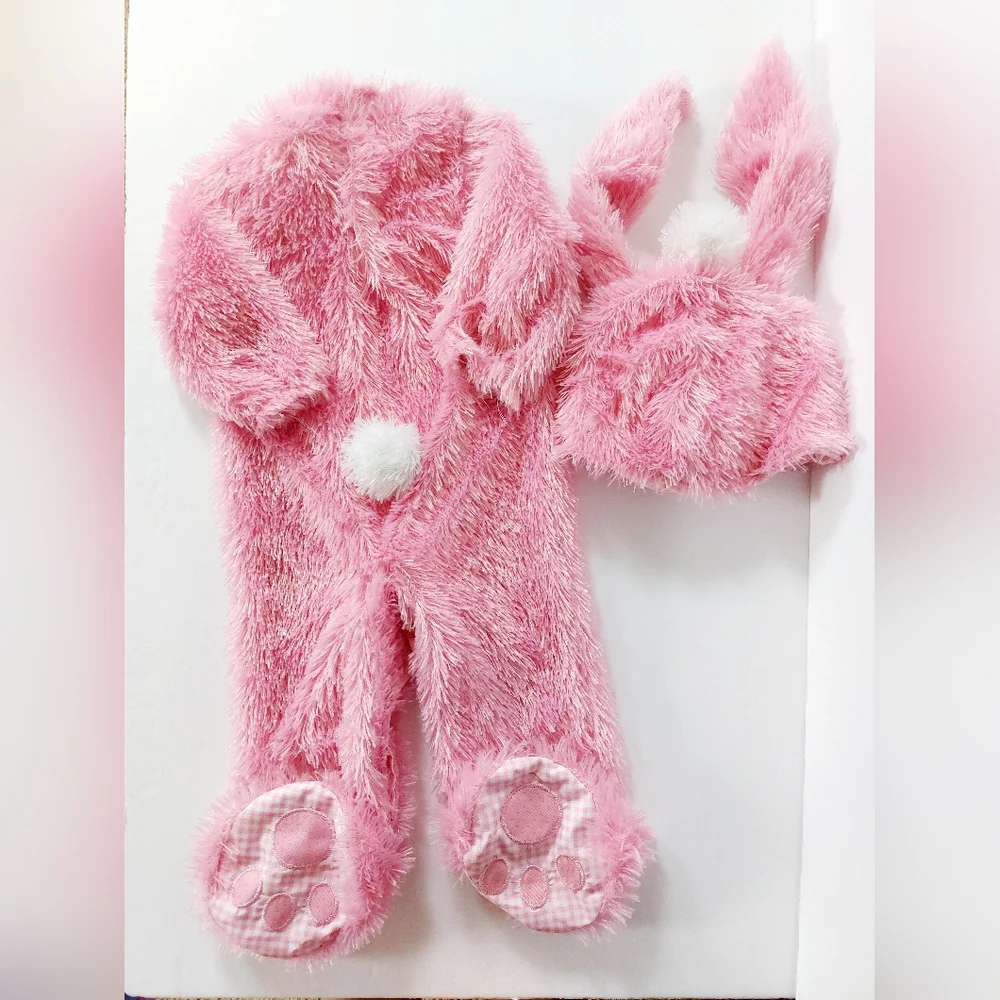 2pc Pink Bunny Costume size‎ 0-6 months Halloween Easter Rubies